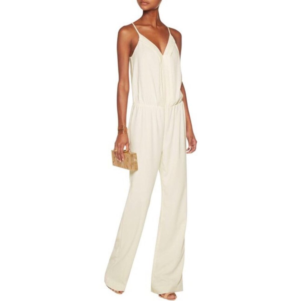 Joie - White Full Length Jumpsuit Size Small